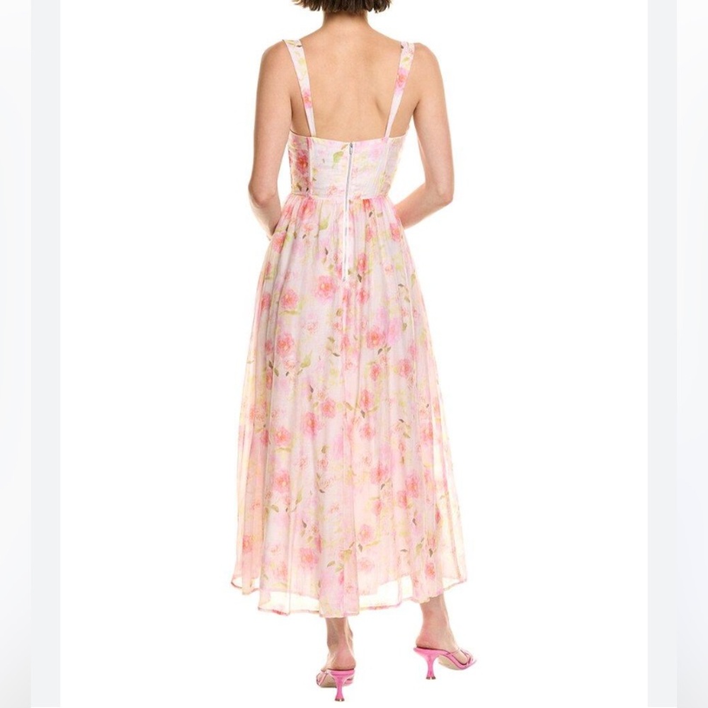 Bardot Pink Floral Maxi Dress - Picture 2 of 8